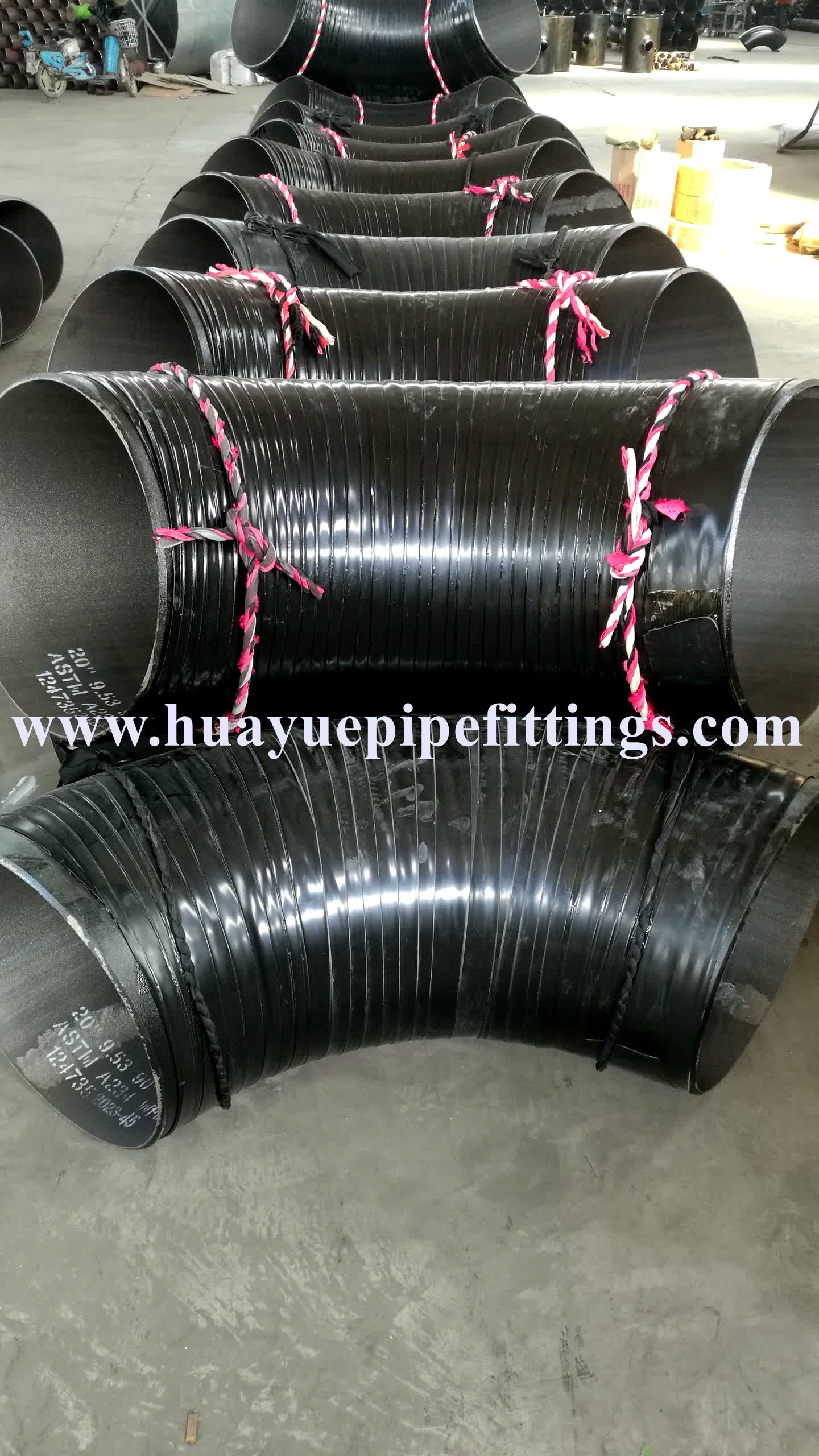 3PE COATING DN500 STD 1.5D ASTM A234 WPB PIPE ELBOW